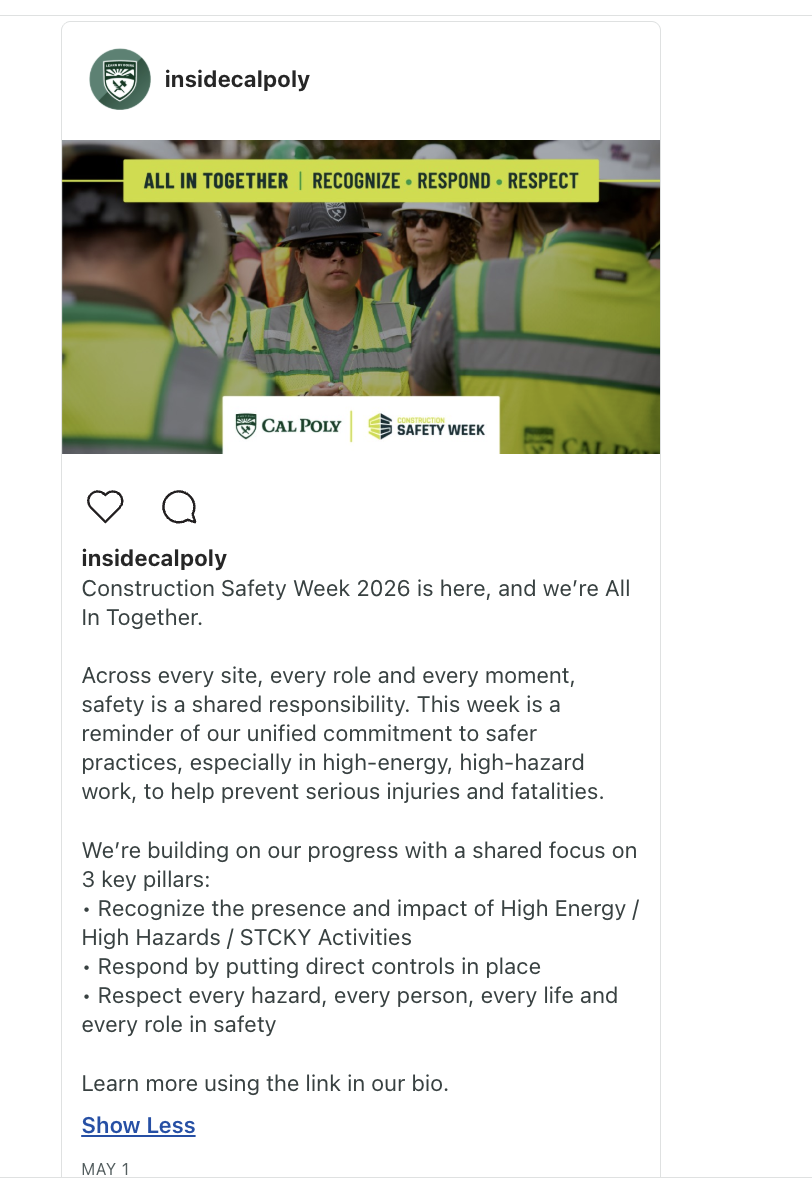 Construction Safety Week - All In Together Recognize Respond Respect