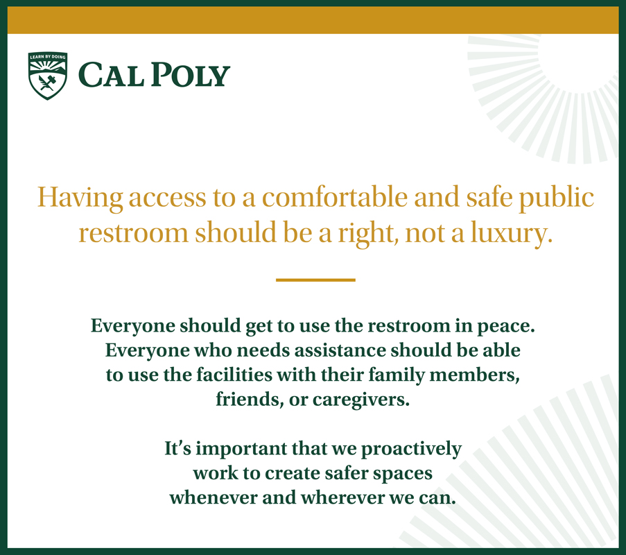Cal Poly Inclusive Restroom Flyer