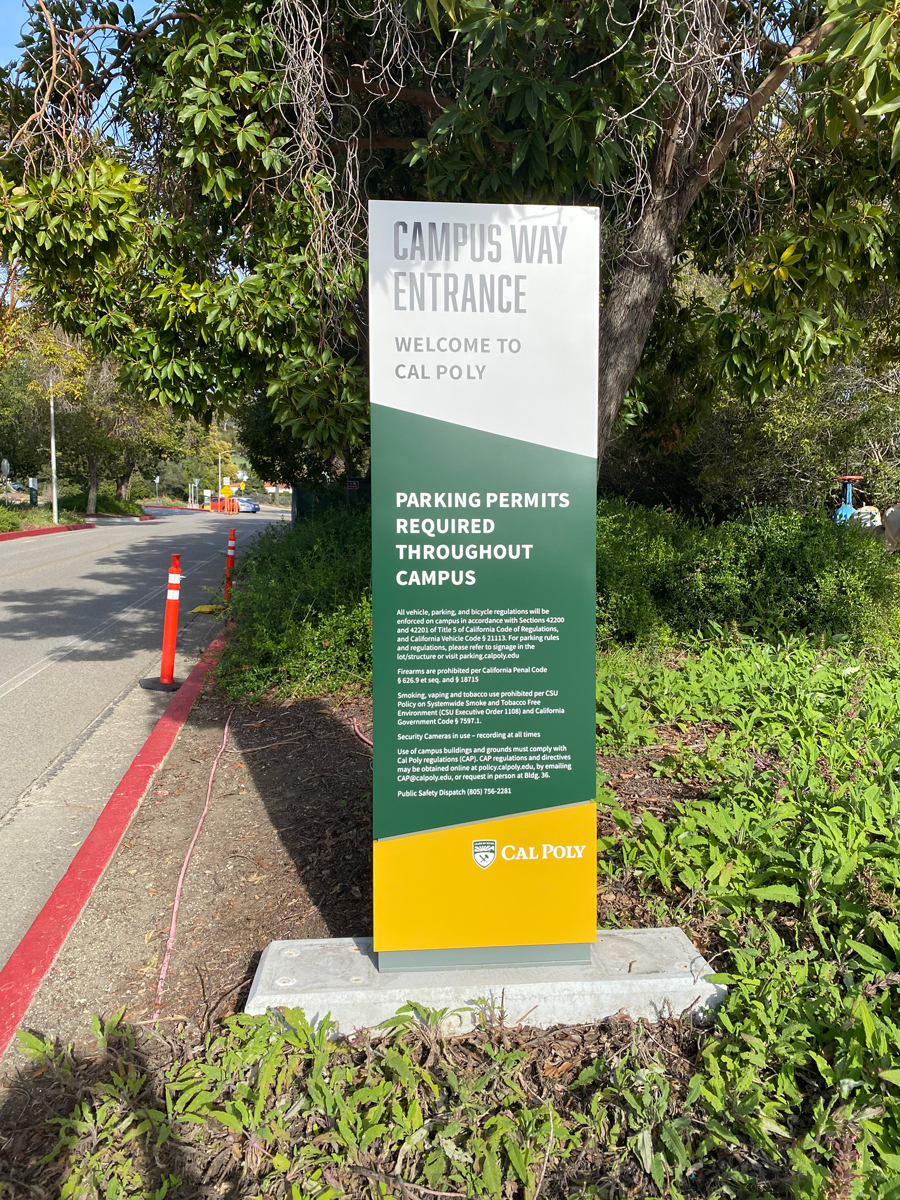 Campus Way Entrance Monument signage