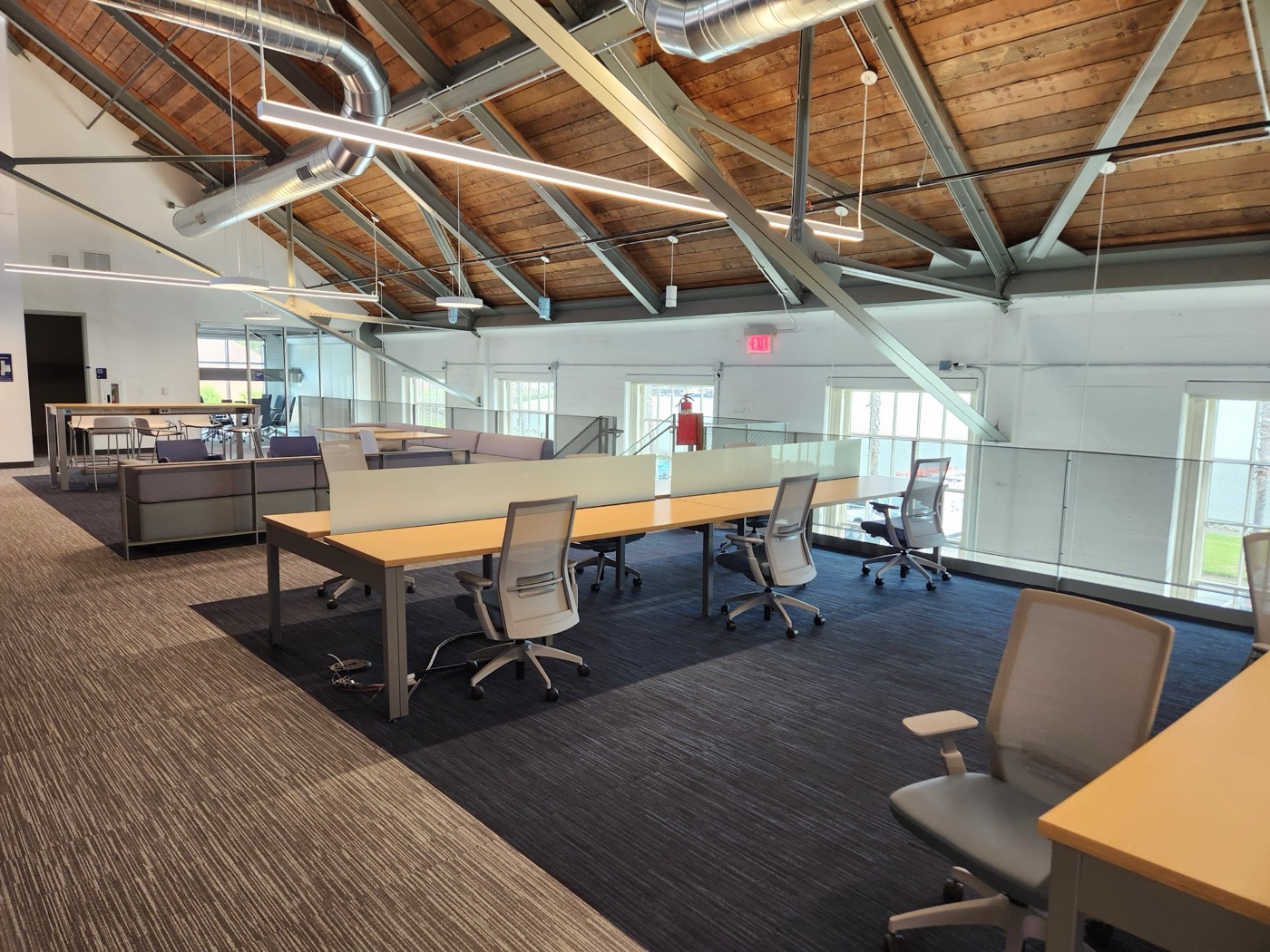 Upstairs quiet study area