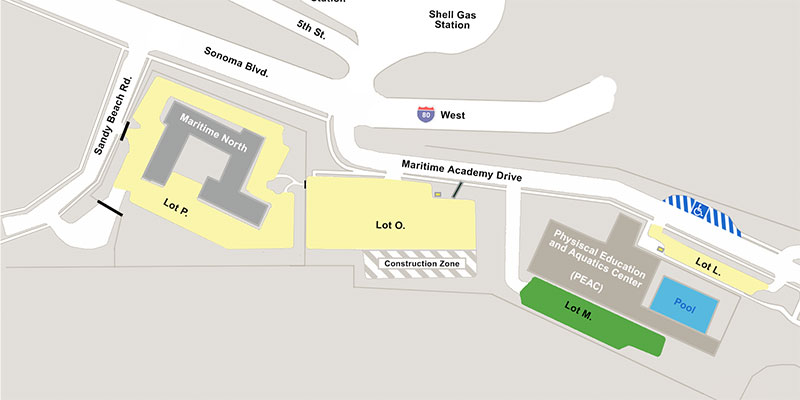 Parking map for Lot M — PEAC (rear)