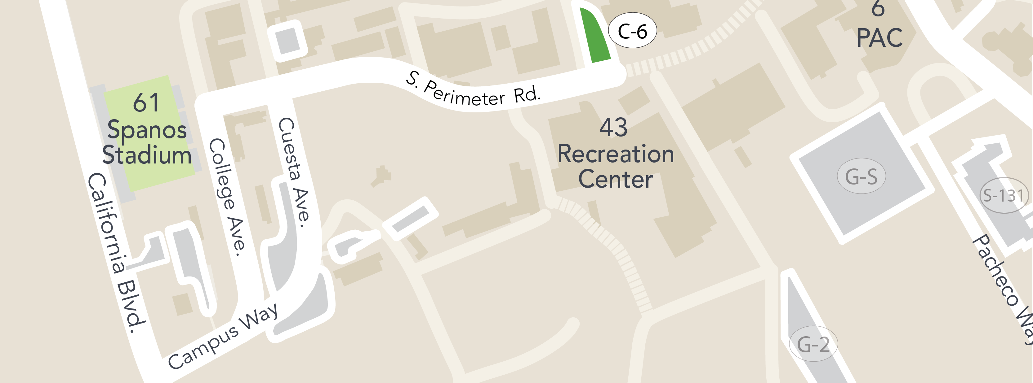 parking Lot C6 map