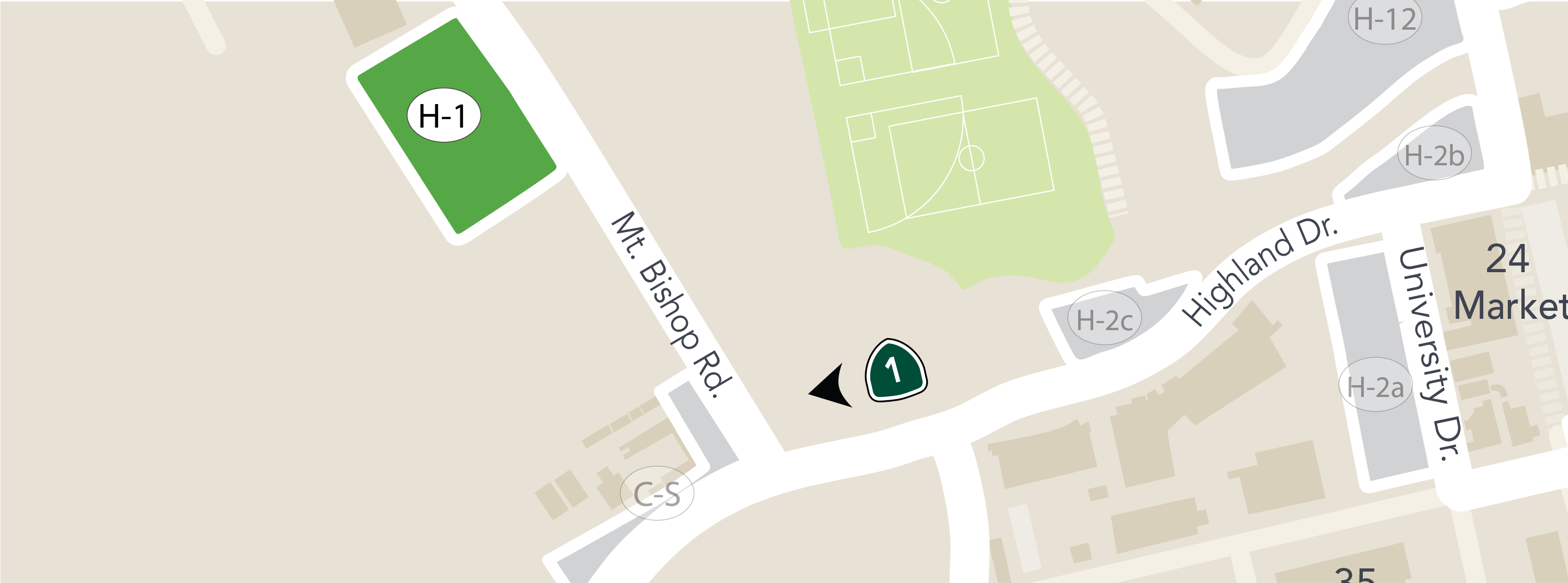parking Lot H1 map