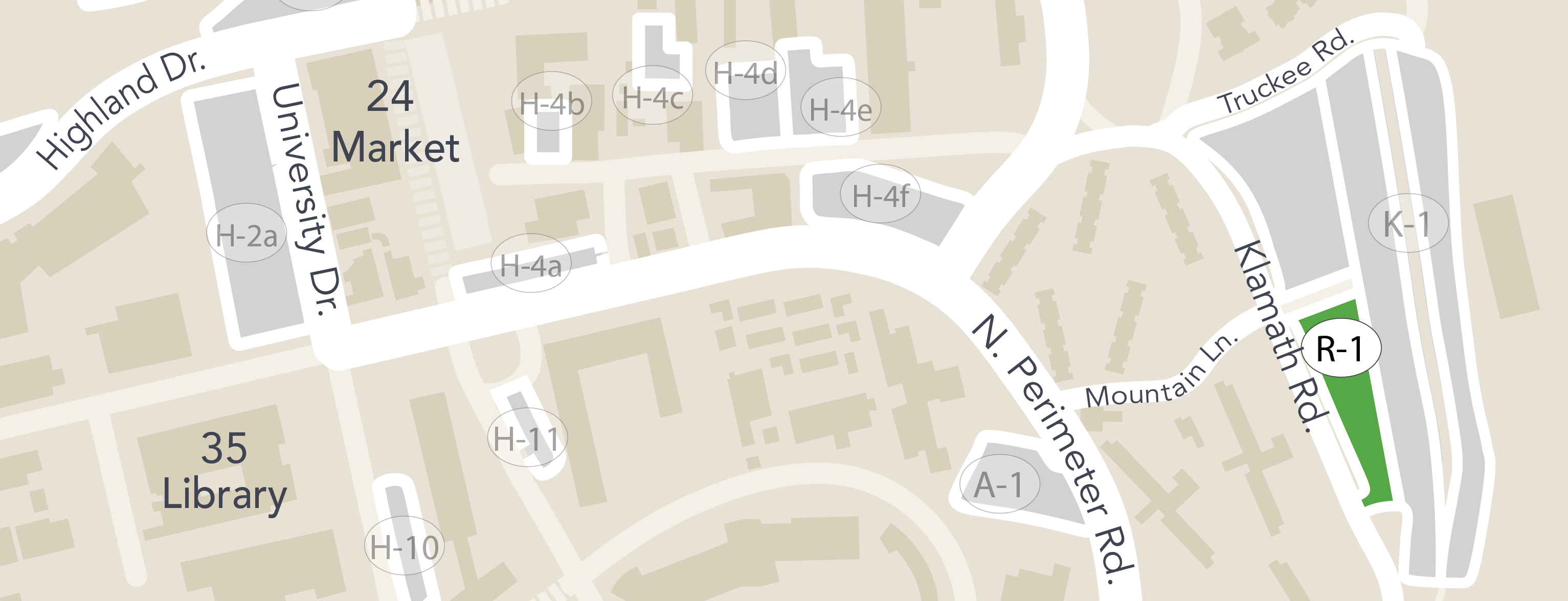 parking Lot R1 map