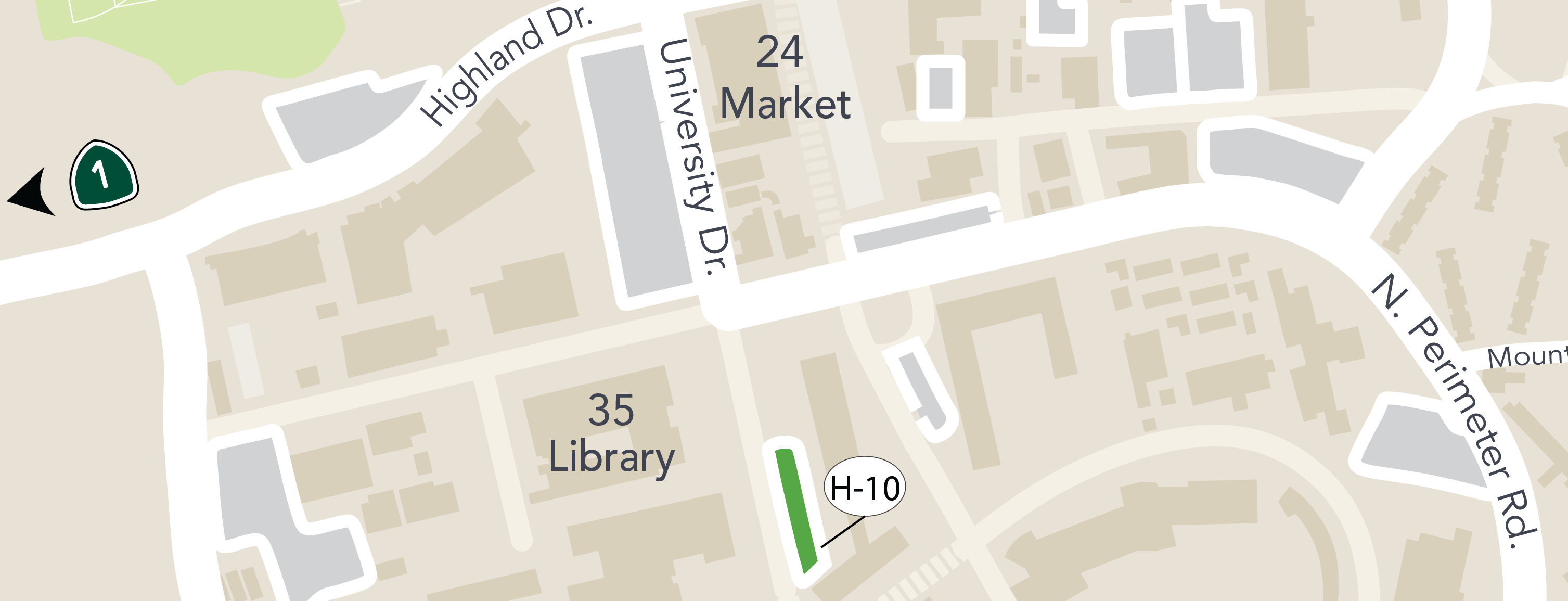 parking Lot H10 map