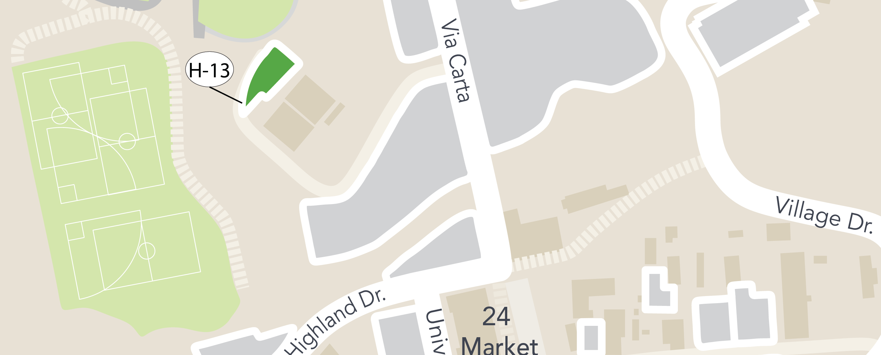 parking Lot H13 map