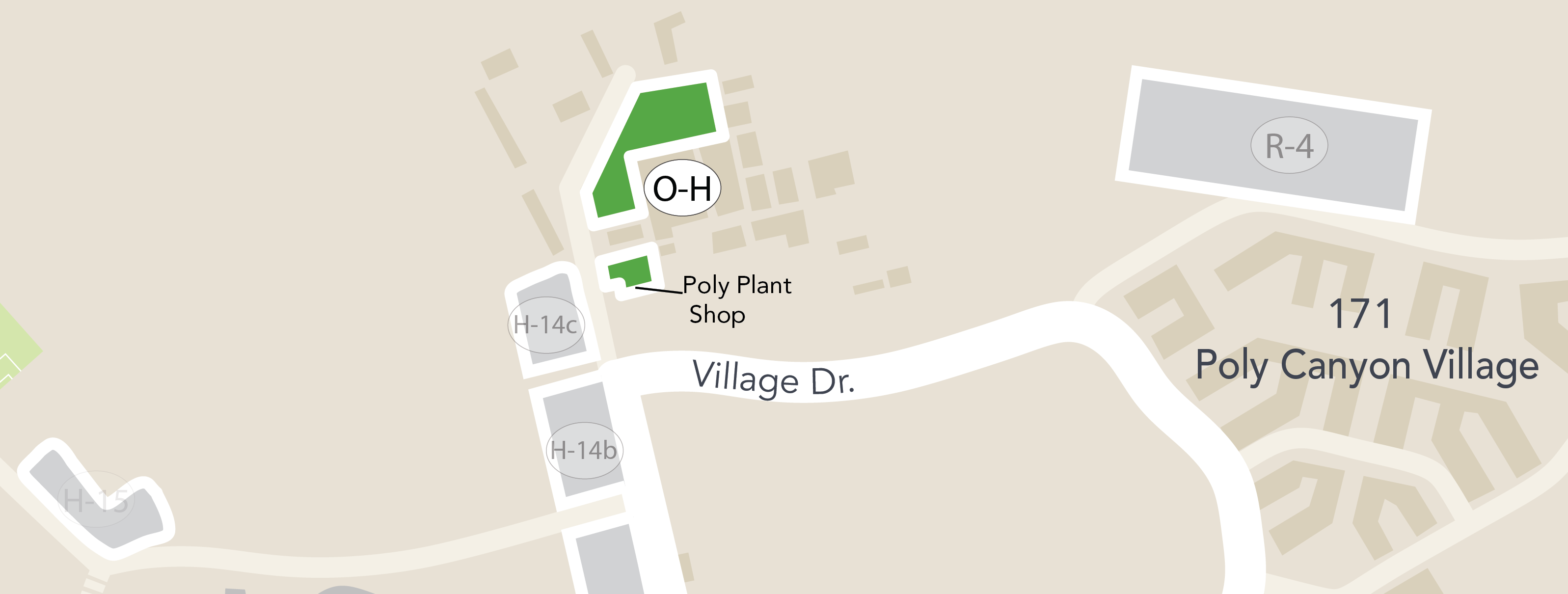 parking Lot Ornamental Horticulture map